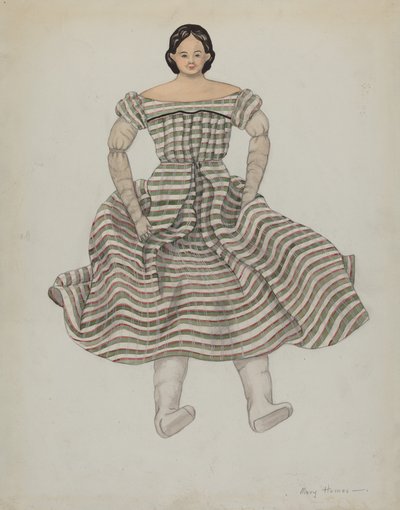 Dukke og kostyme, ca. 1937. av Mary E Humes