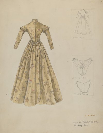 Kjole, c. 1937. av Mary E Humes