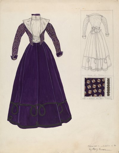 Kjole, c. 1938. av Mary E Humes