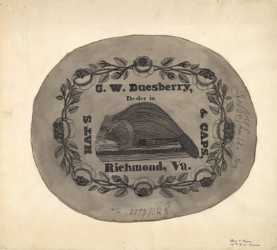 Hatteboks - Topp, ca. 1939. av Mary E Humes