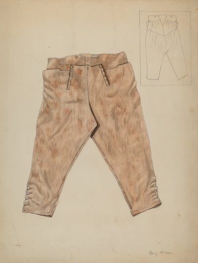 Jaktbukser, ca. 1936. av Mary E Humes