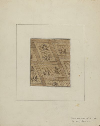 Materiale fra Dress, ca. 1937. av Mary E Humes