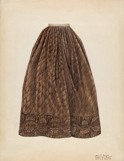Underkjole, ca. 1938. av Mary E Humes