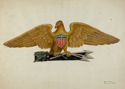 Hekkbord, ca. 1940. av Mary E Humes