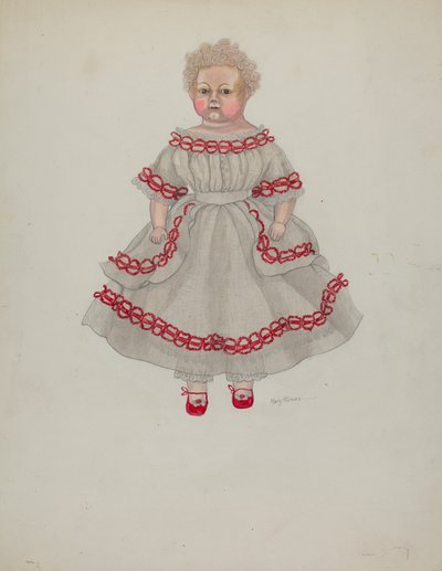 voksdukke, ca. 1936. av Mary E Humes