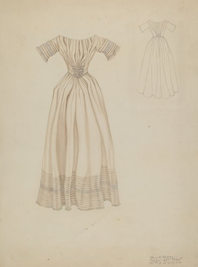 Brudekjole, ca. 1937. av Mary E Humes