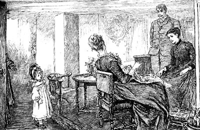 En liten jente med tante og onkel som passer henne for ettermiddagen av Mary Ellen Edwards