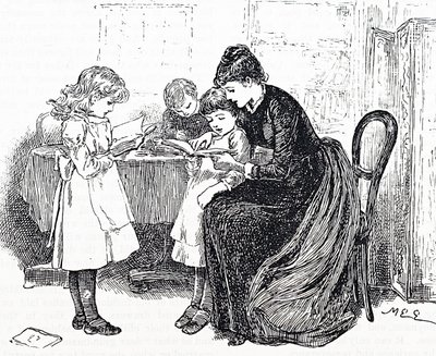 Barn blir lest for av sin mor av Mary Ellen Edwards