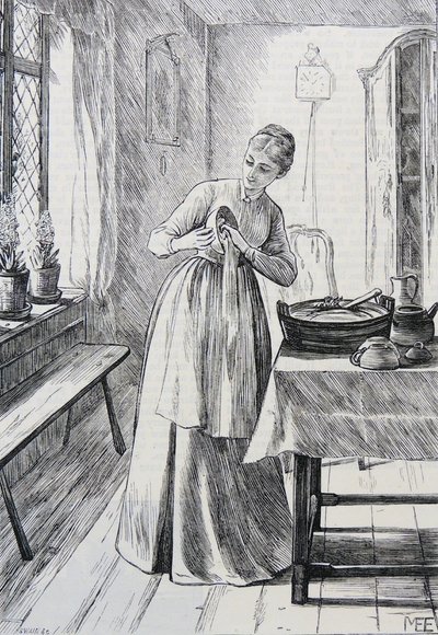 Illustrasjon av husmor av Mary Ellen Edwards