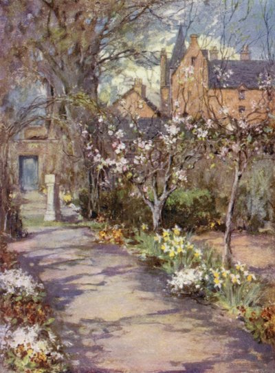 Scottish Gardens: Gartincaber (farge litho) av Mary Georgina Wade Wilson