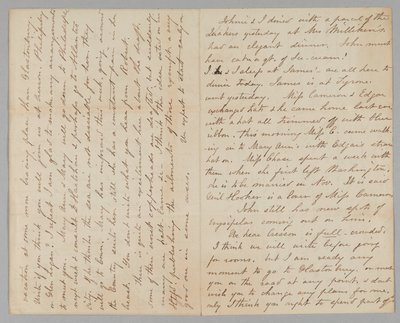 Brev fra Mary Jane Hale Welles til Gideon Welles, 15. august 1863. av Mary Hale