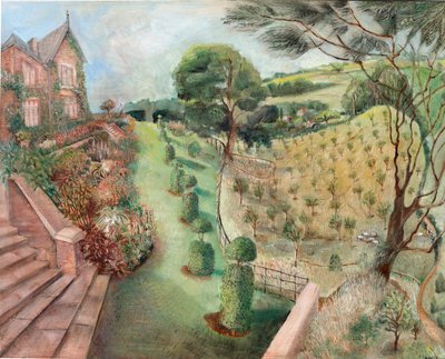 Cley Garden, 2005 (olje om bord) av Mary Kuper