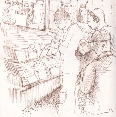 Rough Trade, 2006 (penn og blekk) av Mary Kuper
