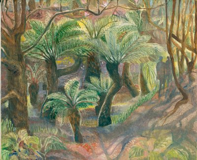 Trebregner, Trewidden, 2012 (olje om bord) av Mary Kuper