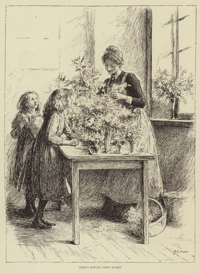 Illustrasjon til The Story of a Nurse, av Honnor Morten av Mary L. Gow