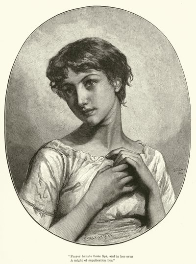 Bønn (gravering) av Mary L. Gow