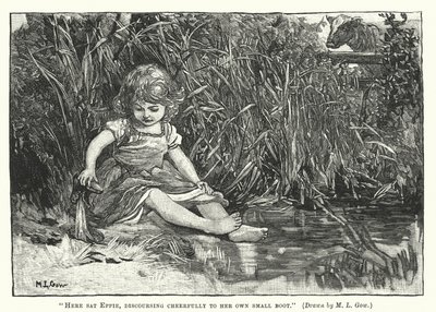 Silas Marner - Her satt Eppie og snakket muntert til sin egen lille støvel av Mary L. Gow