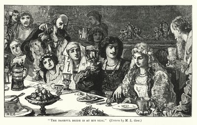 Den sjenerte bruden er ved hans side (gravering) av Mary L. Gow
