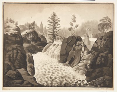 Norsk landskap av Mary Sophie Clarck