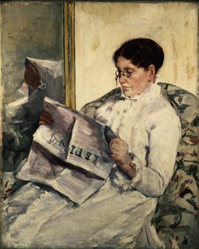 Leser Le Figaro, 1878 av Mary Cassatt