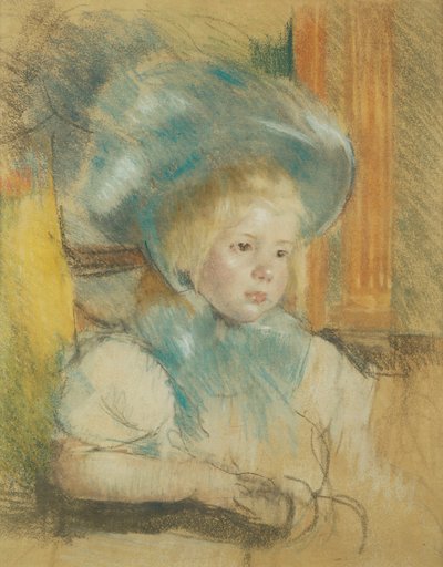 Simone i en Plumed Hat, ca. 1903 av Mary Cassatt