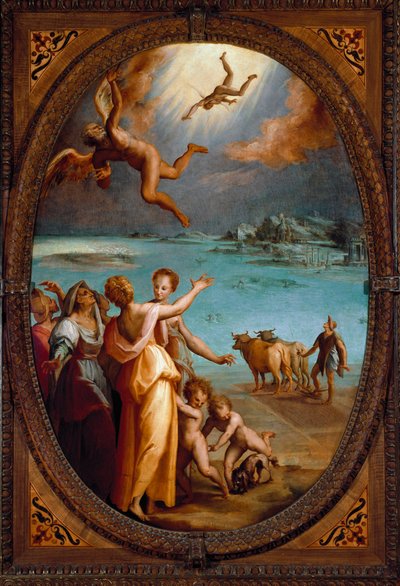 Ikaros fall (maleri av Maso da San Friano