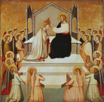 Marias kroning. 1335-40 av Maso di Banco