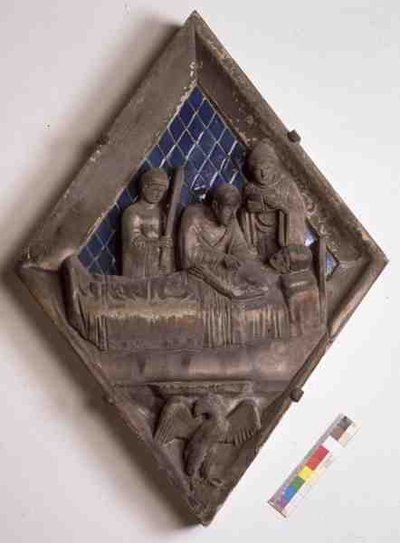 The Last Rites, relieffs fra Campanile (marmor og keramikk) av Maso di Banco