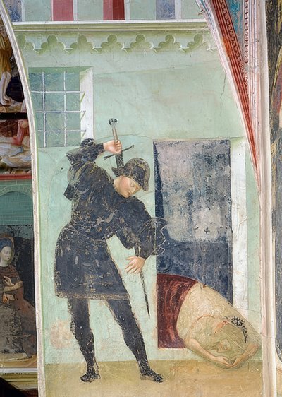 Halshuggingen av døperen Johannes. 1435 av Tommaso Masolino da Panicale