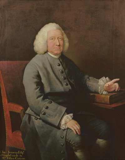 Portrett av Charles Jennens (1700-73), beskytter og venn av Handel av Mason Chamberlin