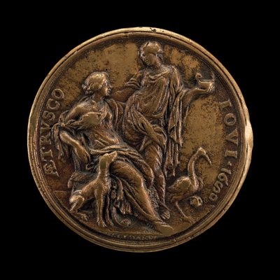 Allegory of Vigilance and Loyalty [revers], 1680. av Massimiliano Soldani