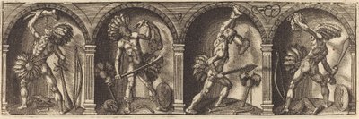 De ulike tegningene og figurene IX av Master AD