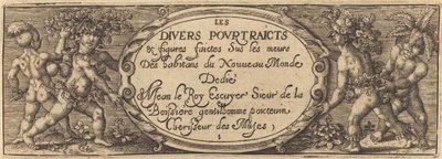 Les divers pourtraicts et figures I (tittelside) av Master AD