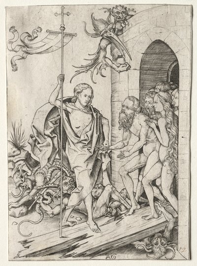 Passion of Jesus Christ: The Descent into Limbo, 1400-tallet. av Master AG