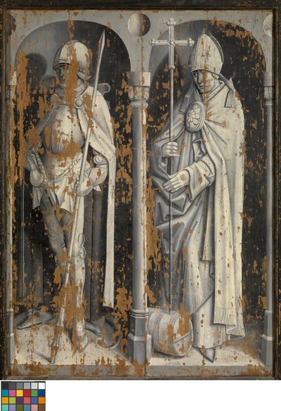 Eksteriør av Legend of St. George, ca. 1500-10 (olje på panel) av Master Bruges