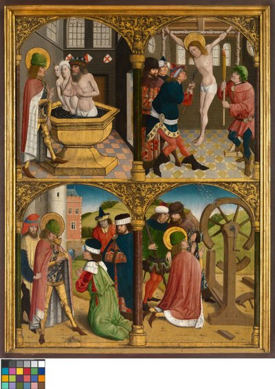 The Legend of St. George, ca. 1500-10 (olje på panel) av Master Bruges
