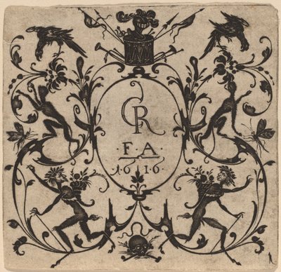 Ornament med grotesk av Master CR