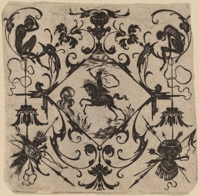 Ornament med grotesk av Master CR