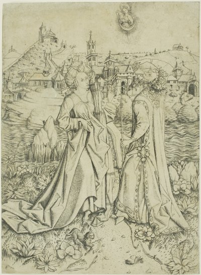 Augustus og Sibylla av Master E.S.