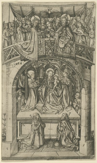 Den store Einsiedeln Madonna av Master E.S.