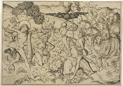 Sankt Sebastians martyrium av Master E.S.