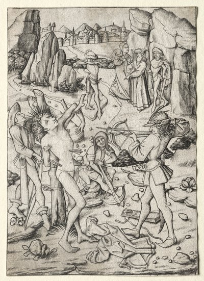 St. Sebastians martyrium av Master ES