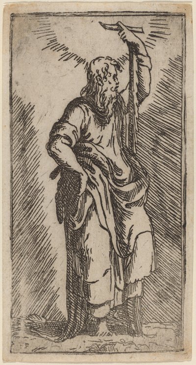 St. Simon av Master F.P. after Parmigianino