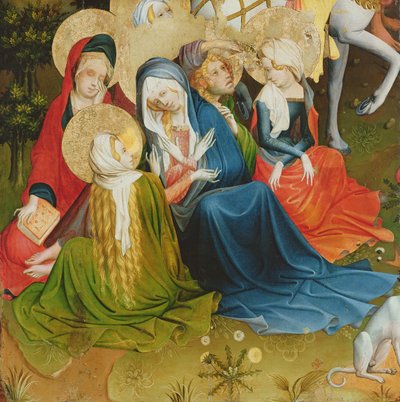 Gruppe av kvinner ved korsfestelsen, panel fra St. Thomas-alteret fra St. John