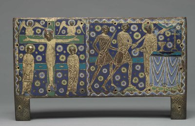 Plakett fra en Chasse for Relics of Saint Thomas Becket, 1220-1225 av Master G. Alpais