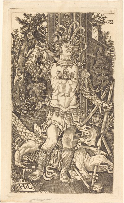 Saint George stående av Master H.L.
