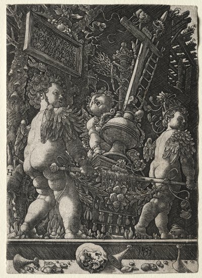 Engler som bærer lidenskapens emblemer av Master H. L.
