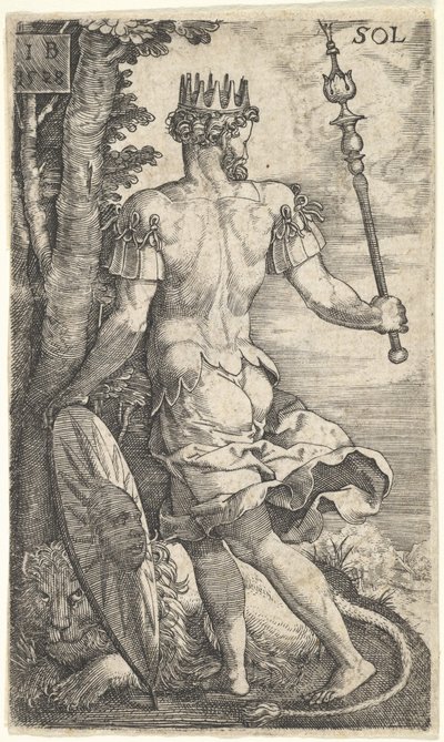 Sol fra The Gods Who Preside Over the Planets, 1528. av Master I.B.
