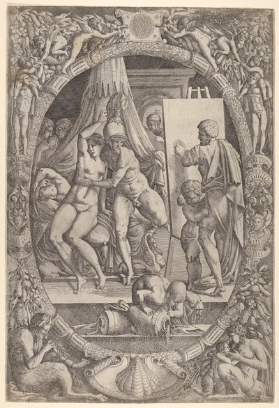 Apelles maleri Alexander og Campaspe. av Master IQV