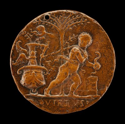 Allegorisk scene [forside], 1500-tallet. av Master I.S.A.